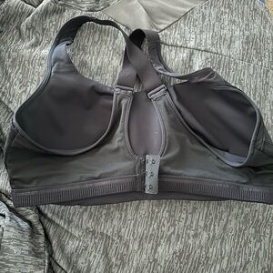 Lululemon Black High-Impact Sports Bra with Front Zipper
